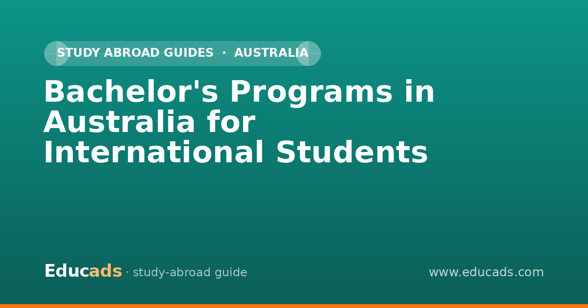Bachelor's Programs in Australia for International Students