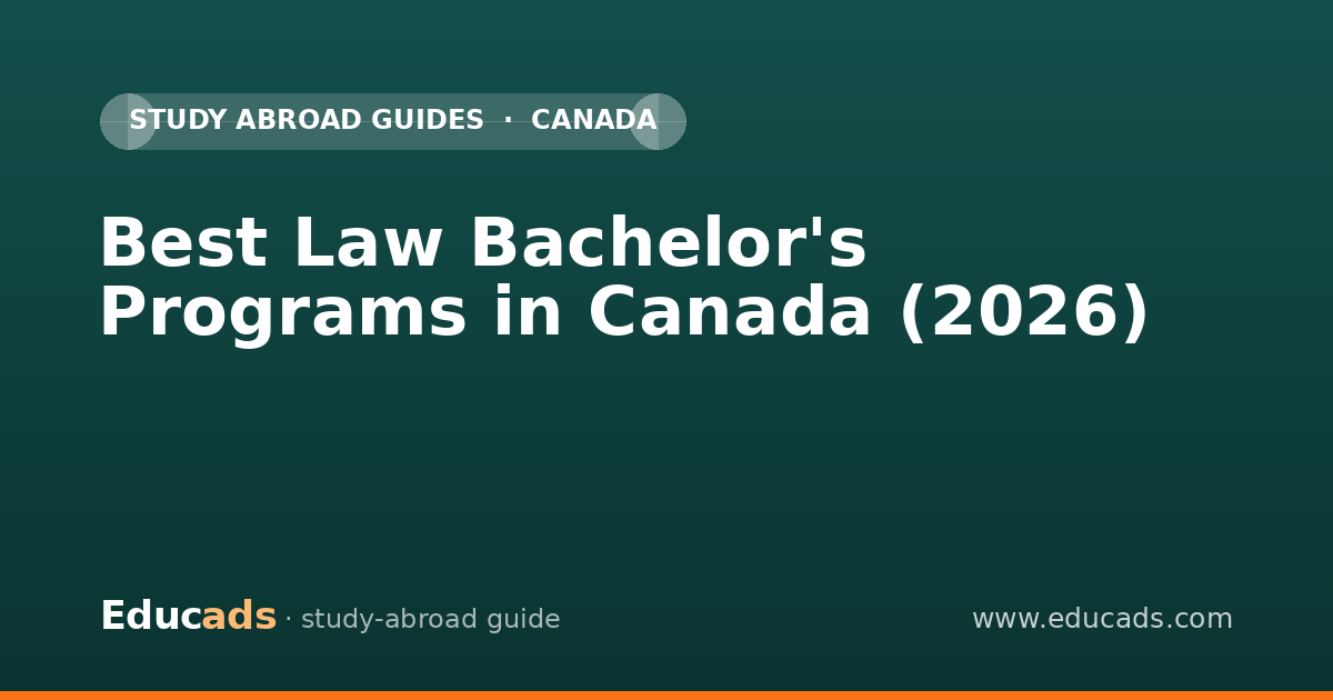 Best Law Bachelor's Programs in Canada (2026)
