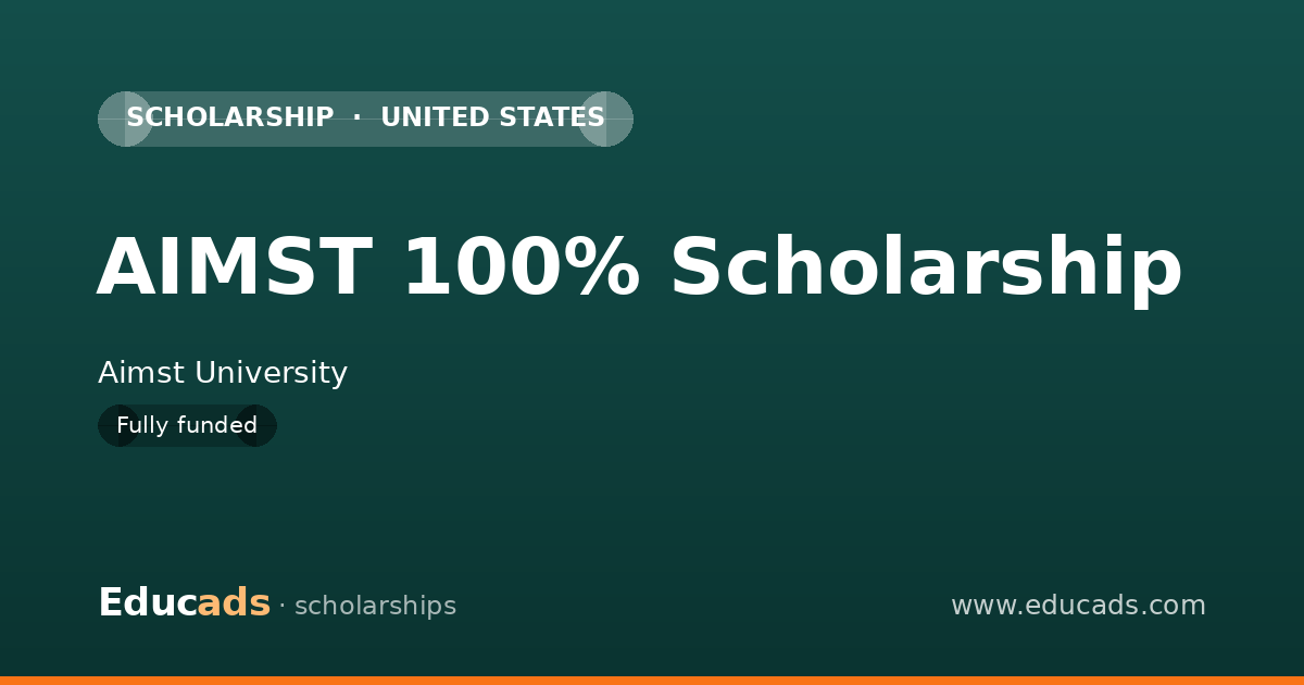 AIMST 100% Scholarship scholarship