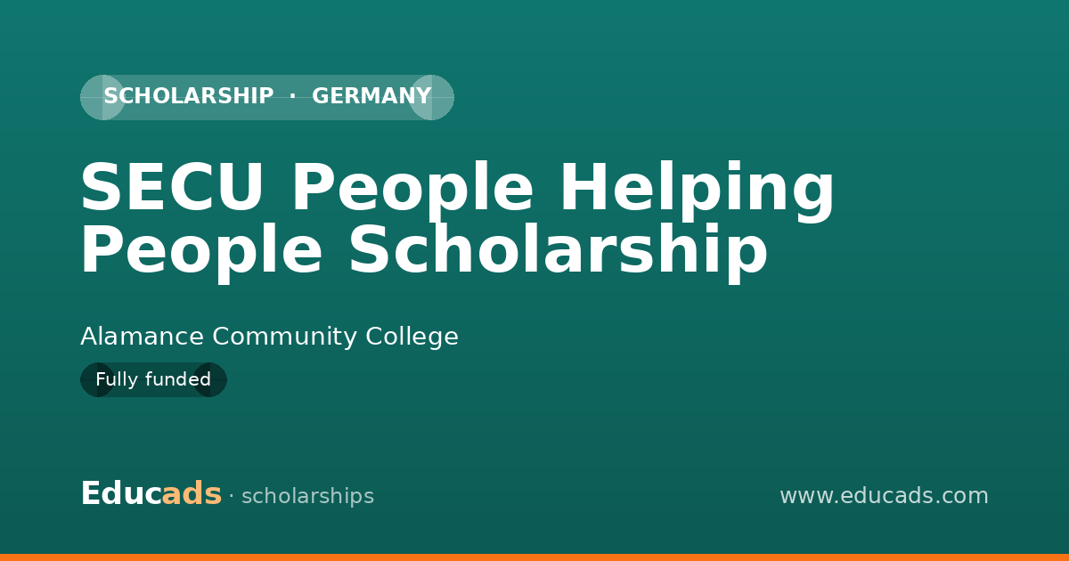 SECU People Helping People Scholarship scholarship