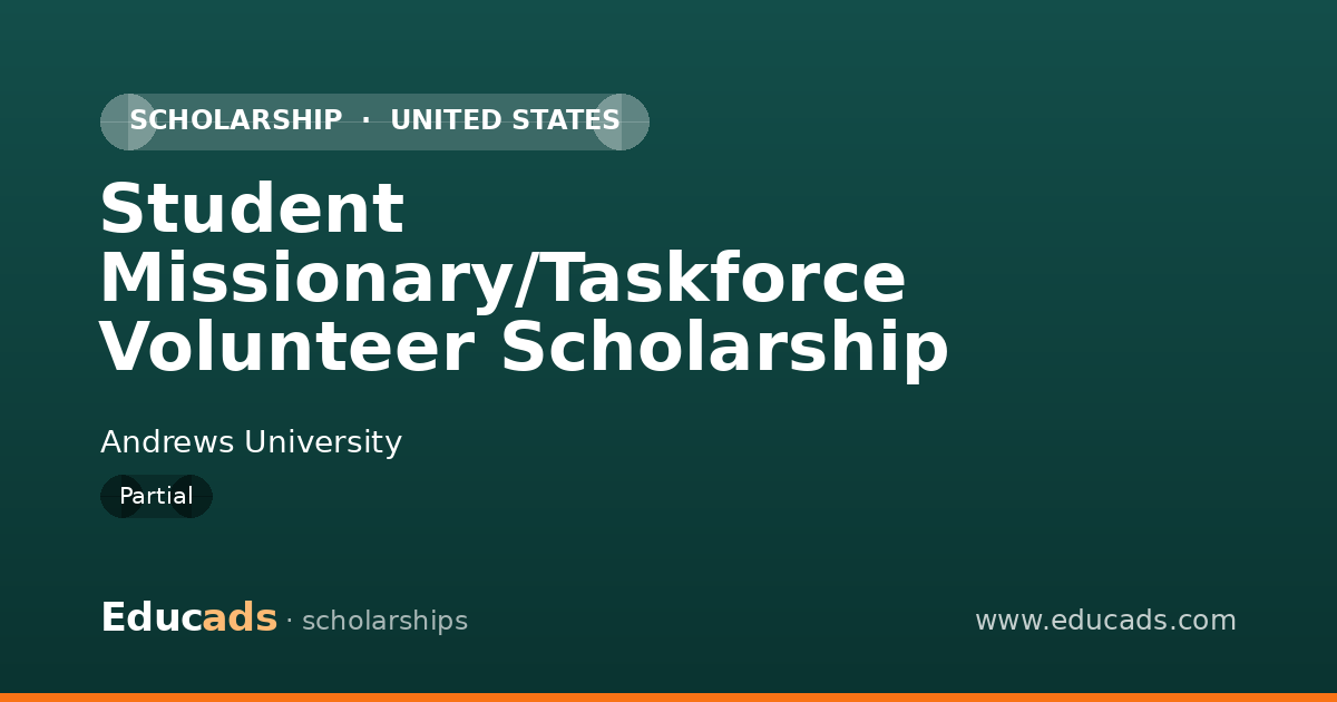 Student Missionary/Taskforce Volunteer Scholarship scholarship