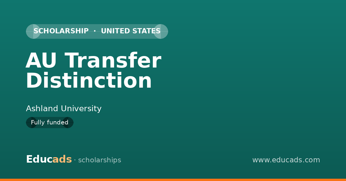AU Transfer Distinction scholarship