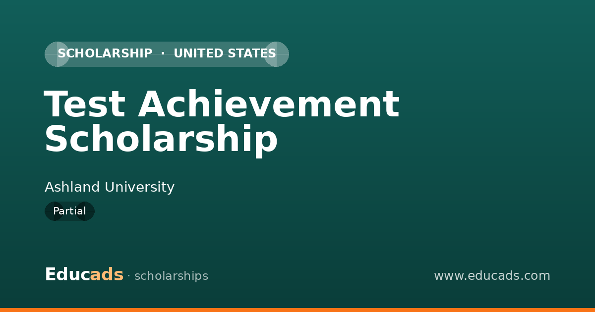 Test Achievement Scholarship scholarship