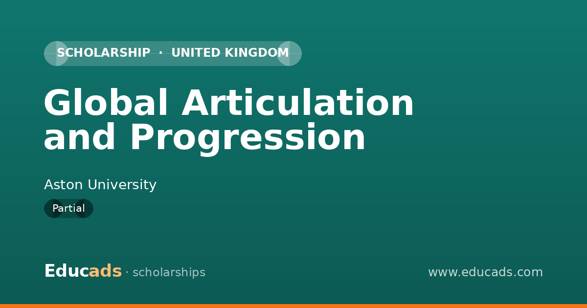Global Articulation and Progression scholarship