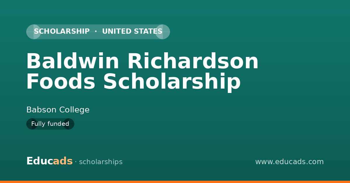 Baldwin Richardson Foods Scholarship scholarship
