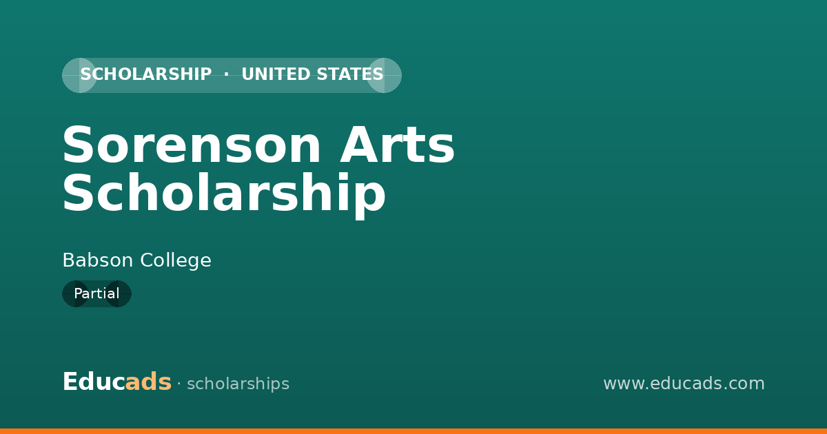 Sorenson Arts Scholarship scholarship