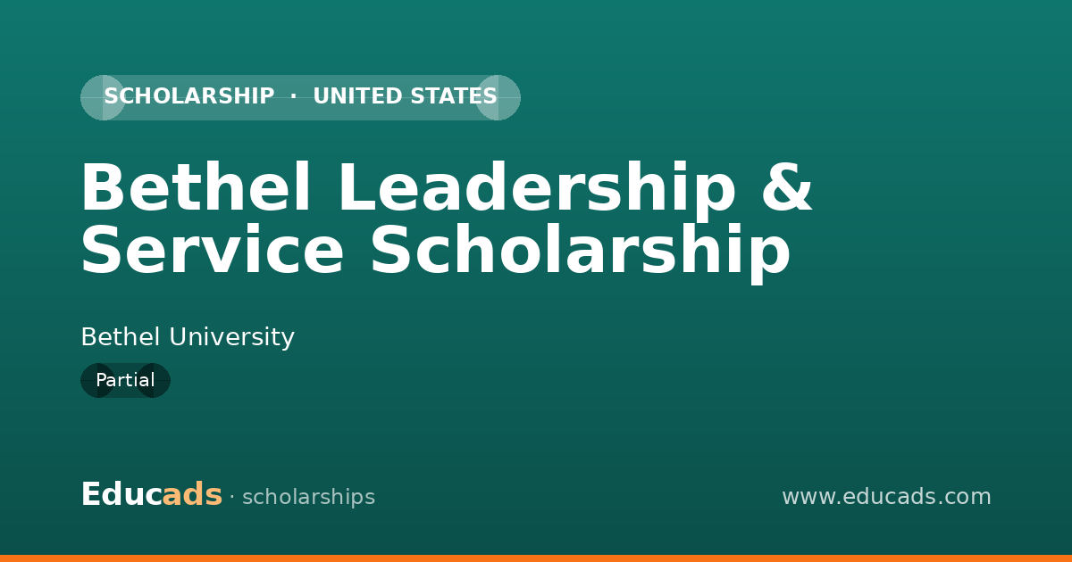 Bethel Leadership & Service Scholarship scholarship