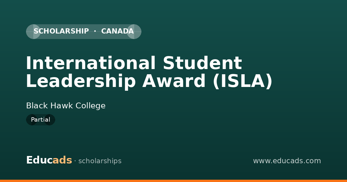 International Student Leadership Award (ISLA) scholarship