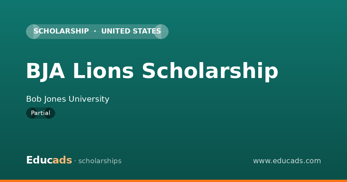 BJA Lions Scholarship scholarship