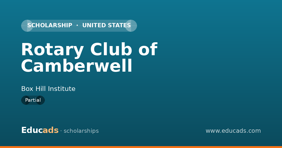 Rotary Club of Camberwell scholarship