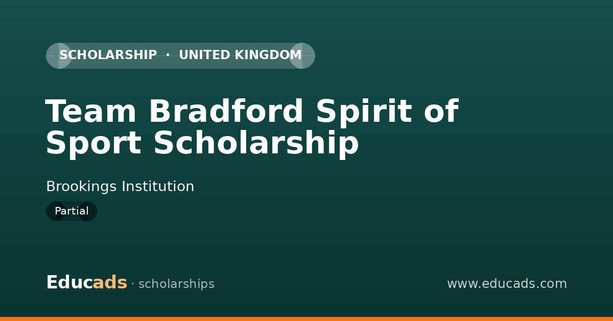 Team Bradford Spirit of Sport Scholarship scholarship