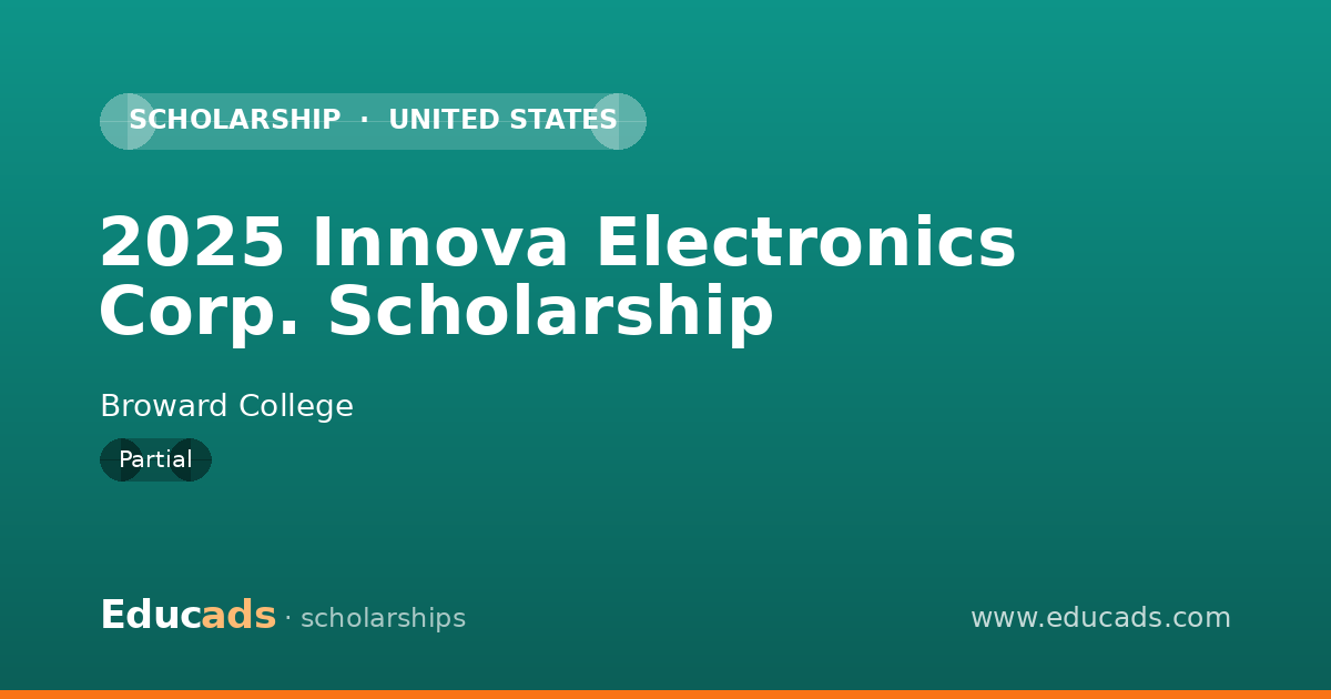 2025 Innova Electronics Corp. Scholarship scholarship