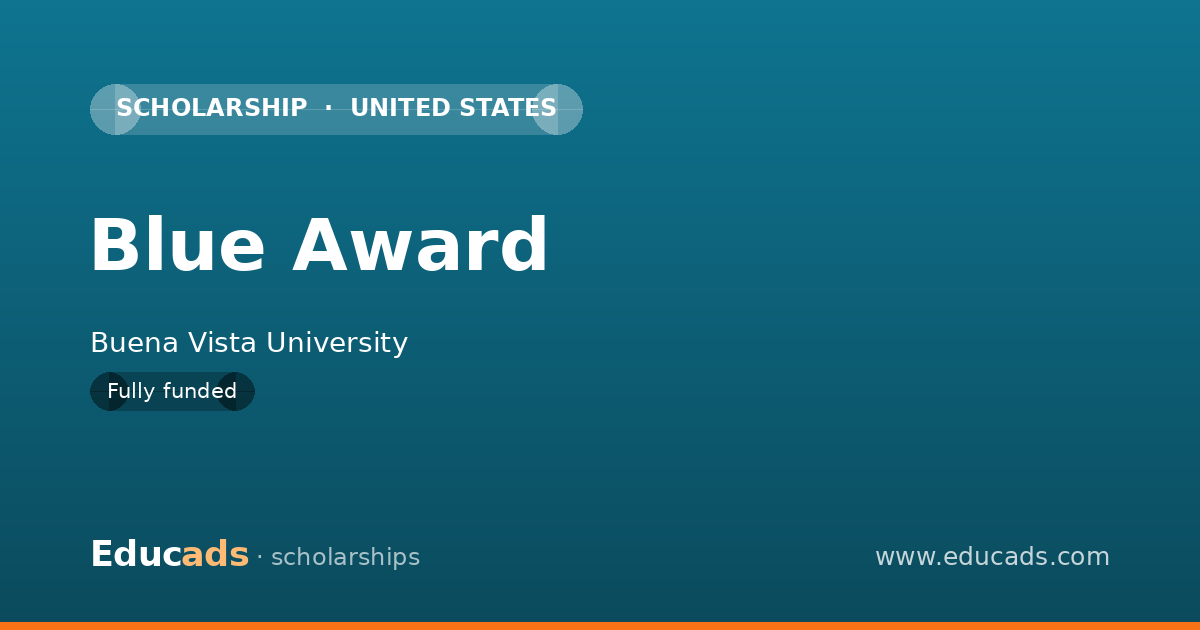 Blue Award scholarship