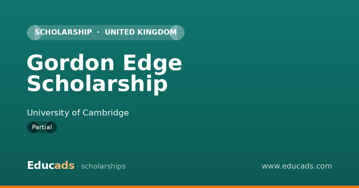 Gordon Edge Scholarship scholarship