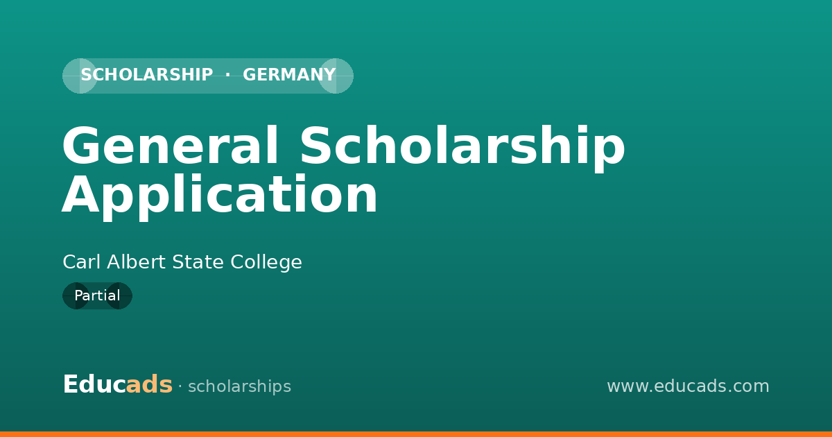 General Scholarship Application scholarship