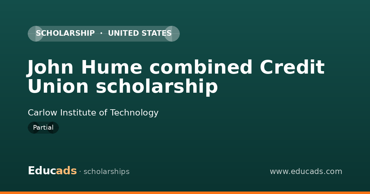 John Hume combined Credit Union scholarship scholarship