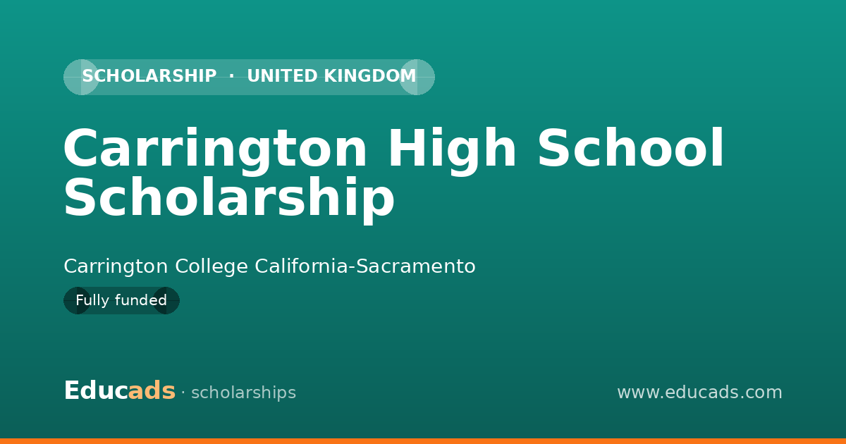Carrington High School Scholarship scholarship
