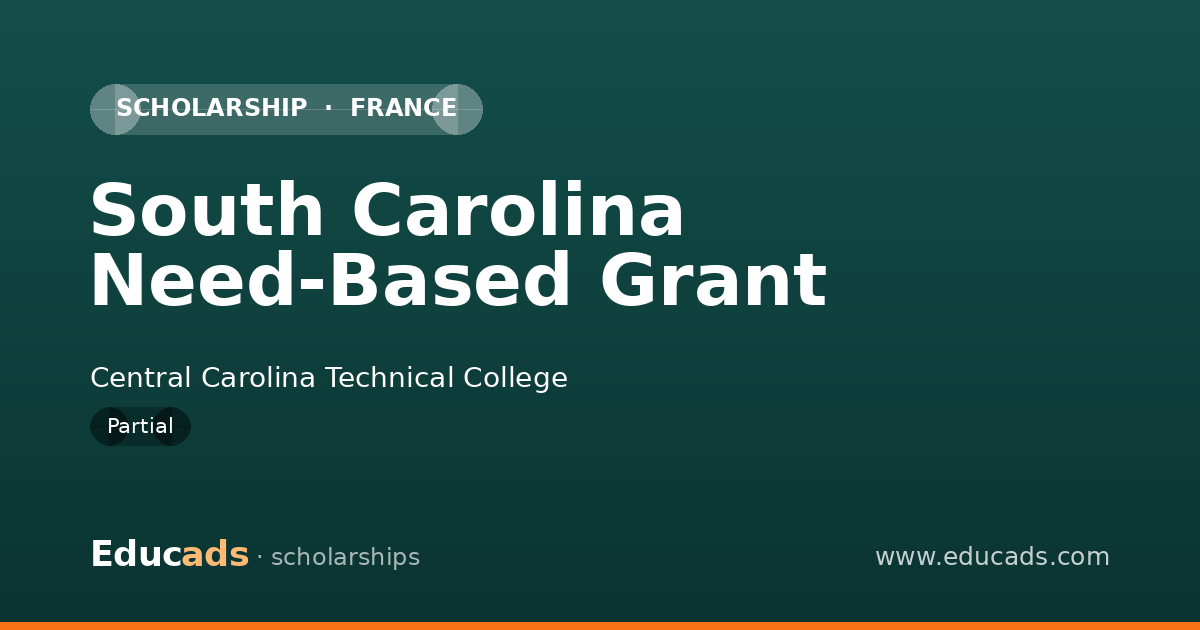 South Carolina Need-Based Grant scholarship