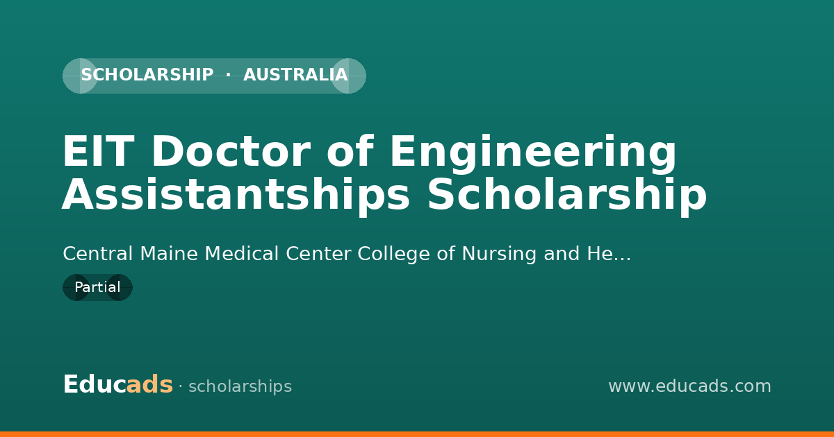 EIT Doctor of Engineering Assistantships Scholarship scholarship