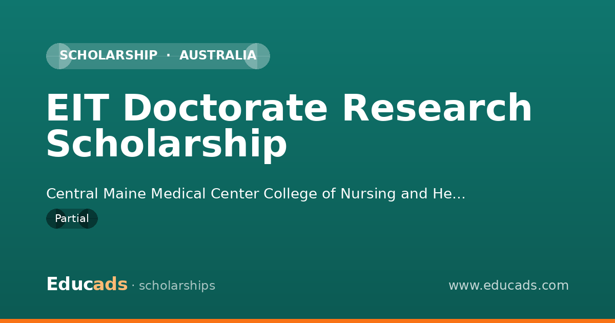 EIT Doctorate Research Scholarship scholarship