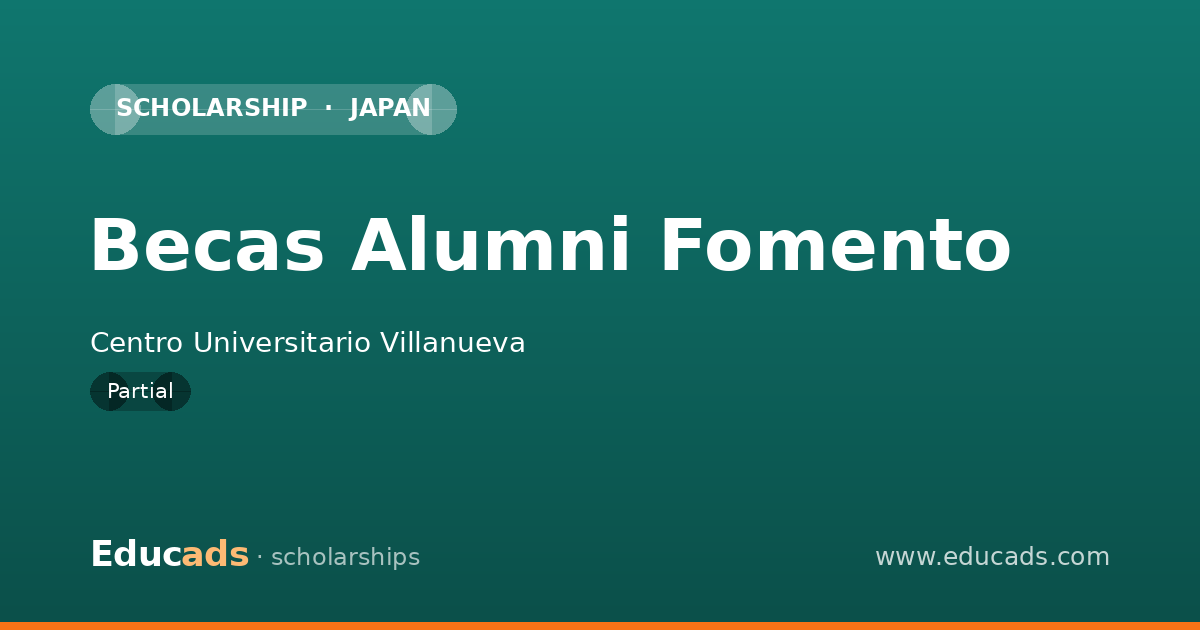 Becas Alumni Fomento scholarship