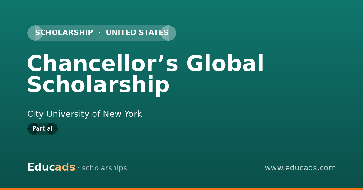 Chancellor’s Global Scholarship scholarship