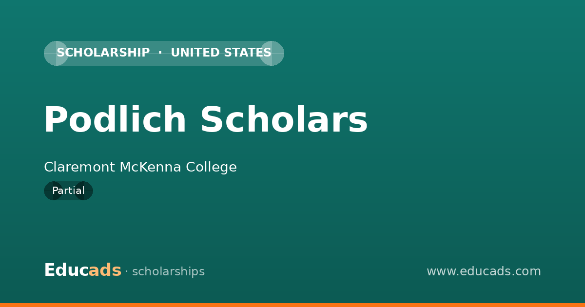 Podlich Scholars scholarship