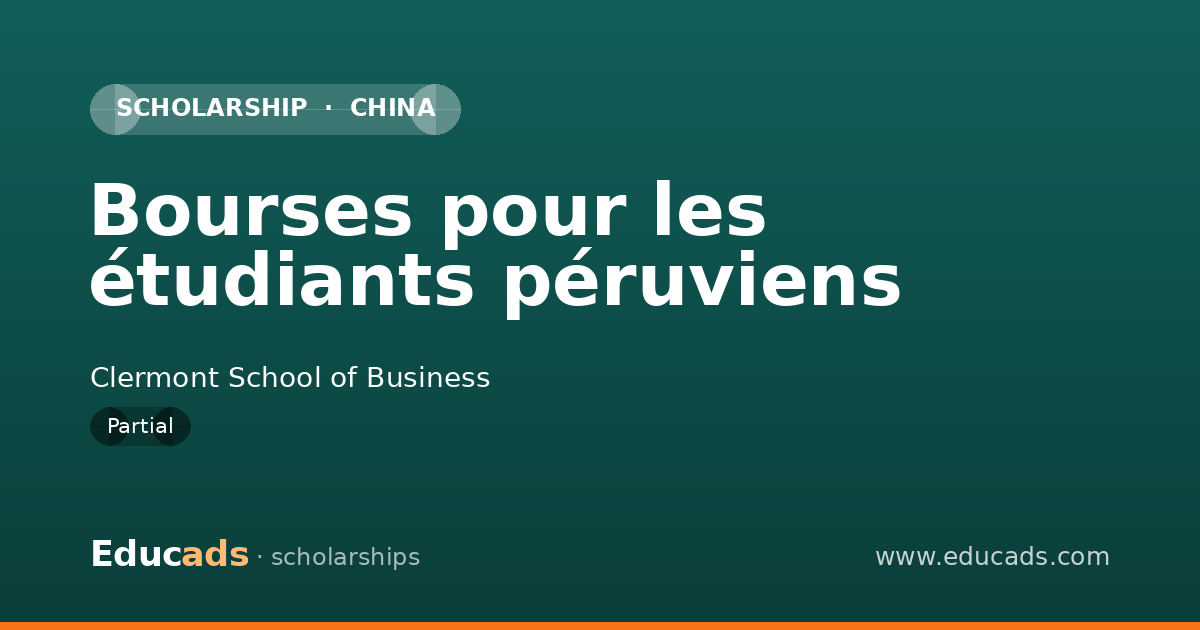 Bourses pour les étudiants péruviens scholarship