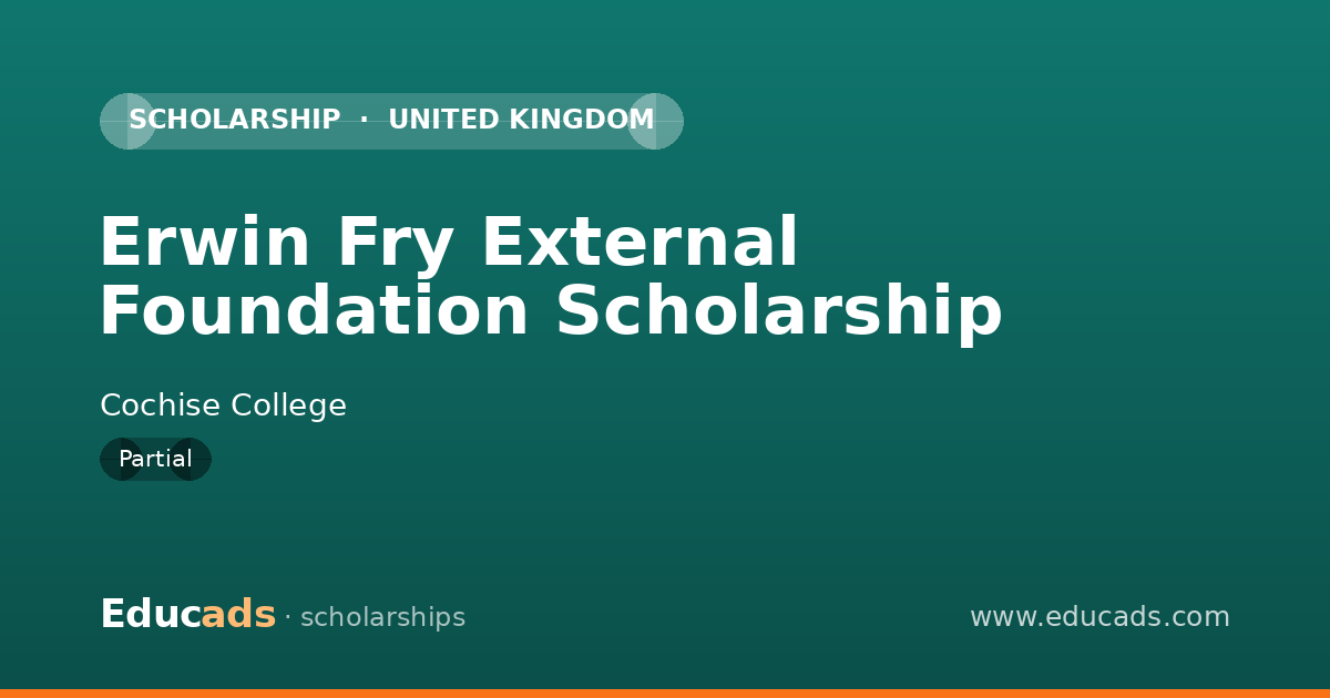 Erwin Fry External Foundation Scholarship scholarship