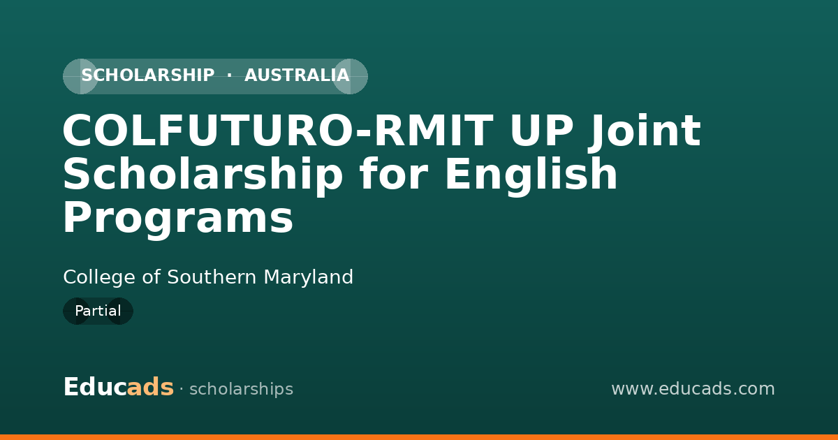 COLFUTURO-RMIT UP Joint Scholarship for English Programs scholarship