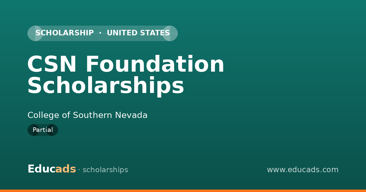 CSN Foundation Scholarships scholarship