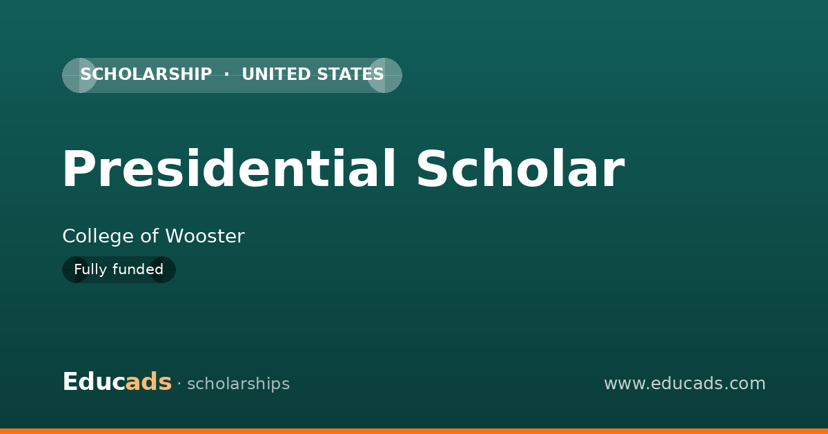 Presidential Scholar scholarship