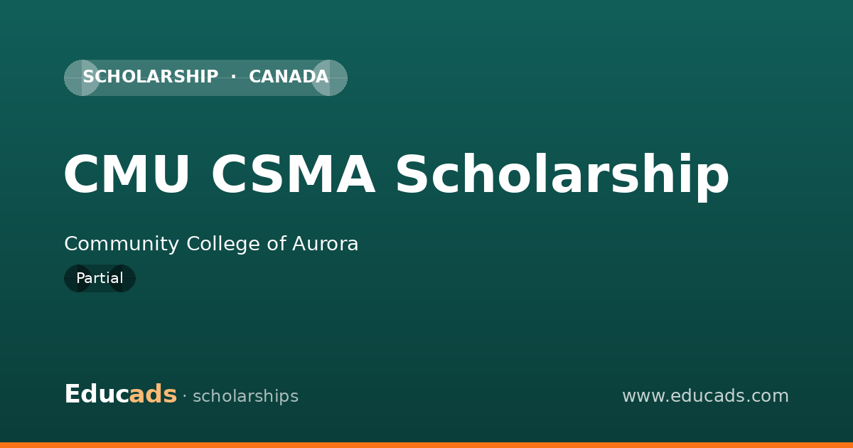 CMU CSMA Scholarship scholarship