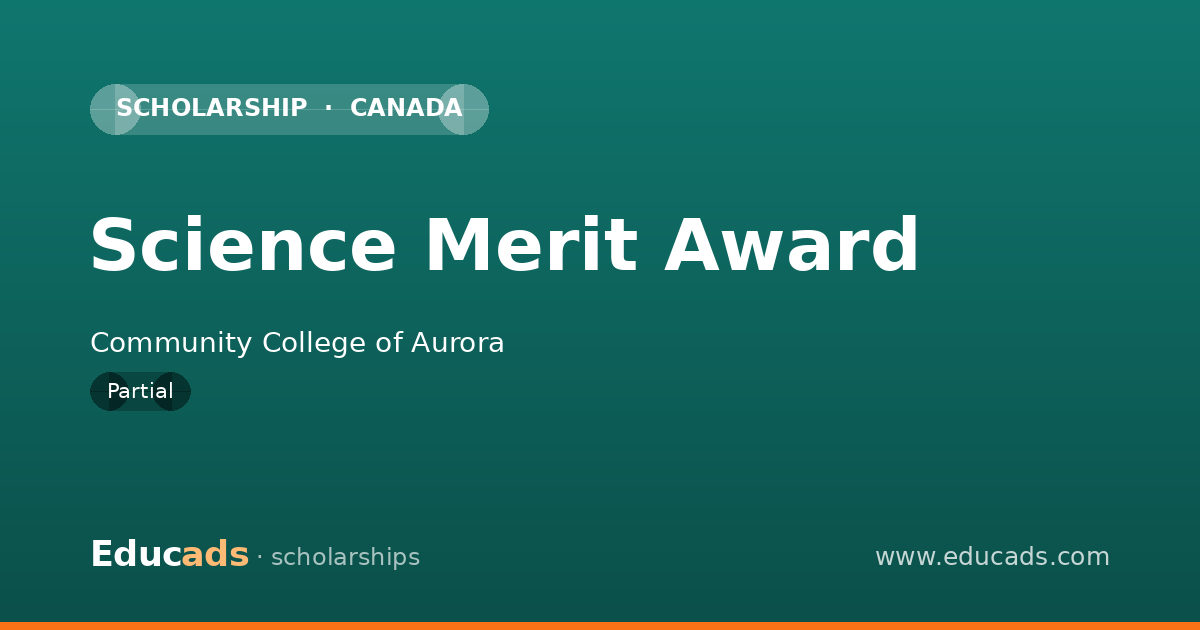 Science Merit Award scholarship