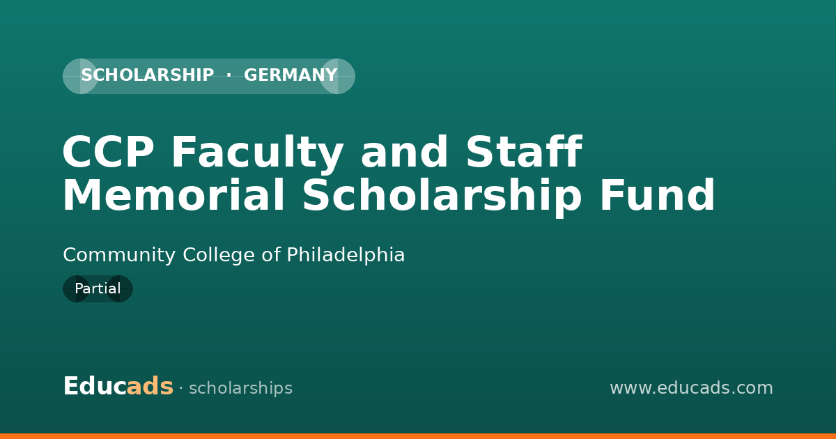 CCP Faculty and Staff Memorial Scholarship Fund scholarship