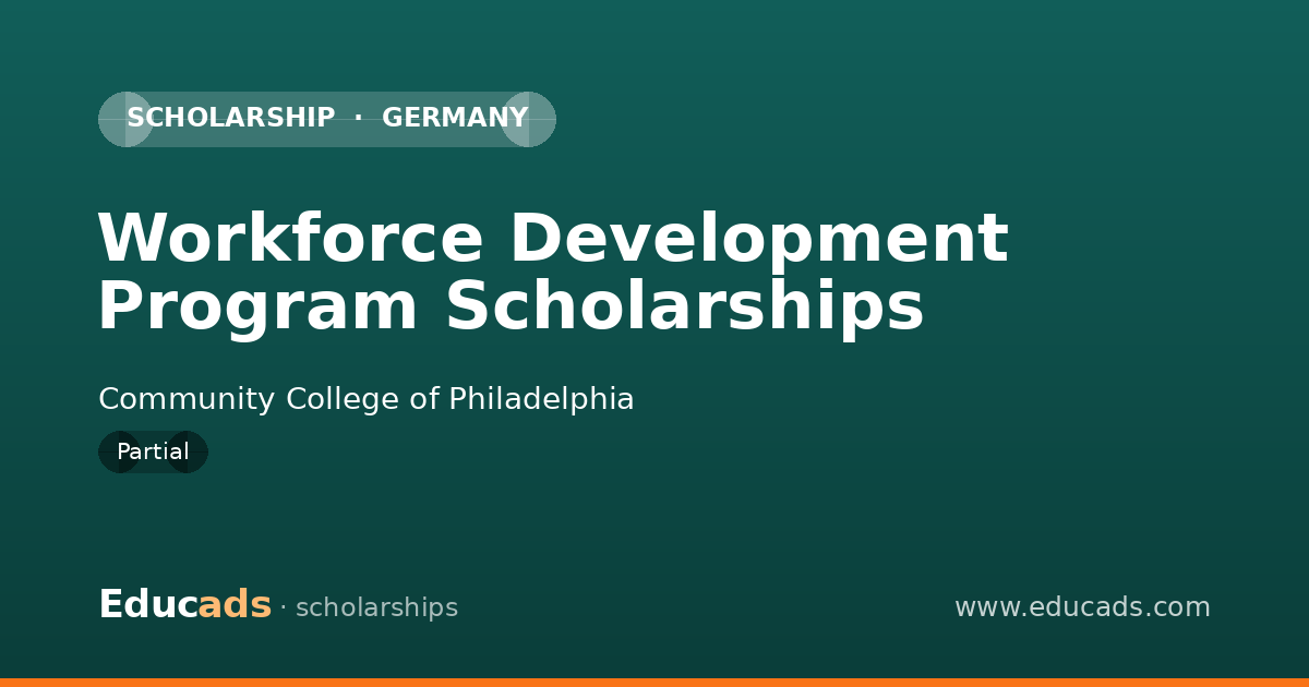 Workforce Development Program Scholarships scholarship