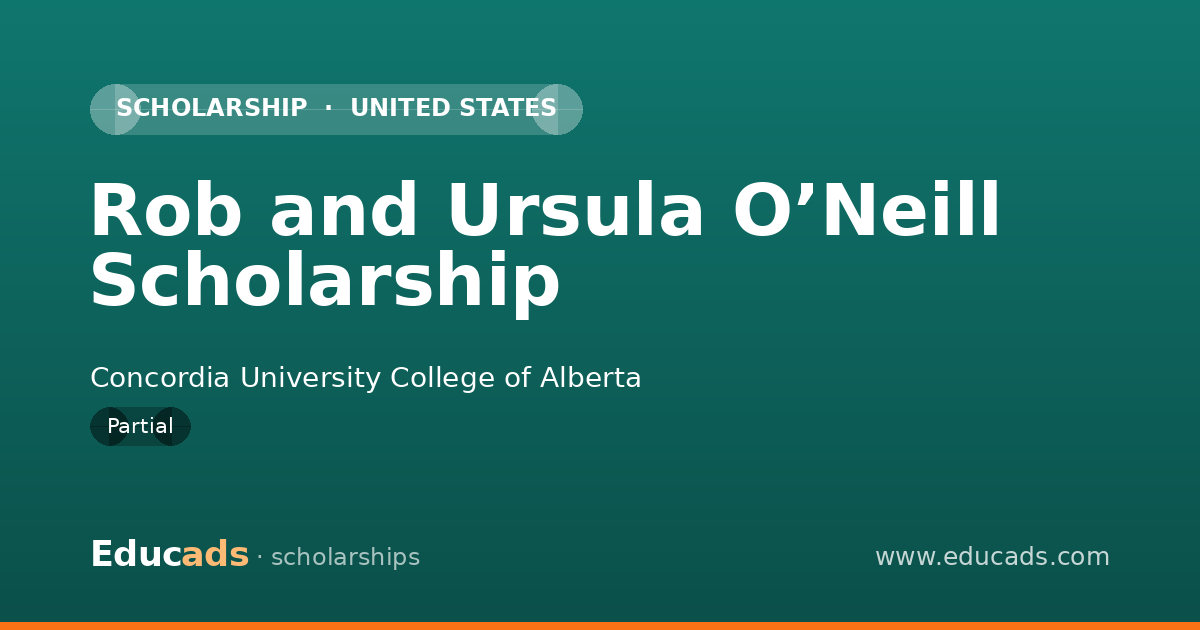 Rob and Ursula O’Neill Scholarship scholarship