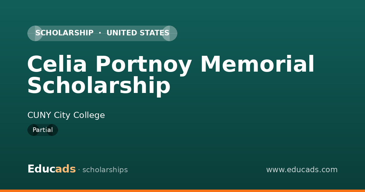 Celia Portnoy Memorial Scholarship scholarship
