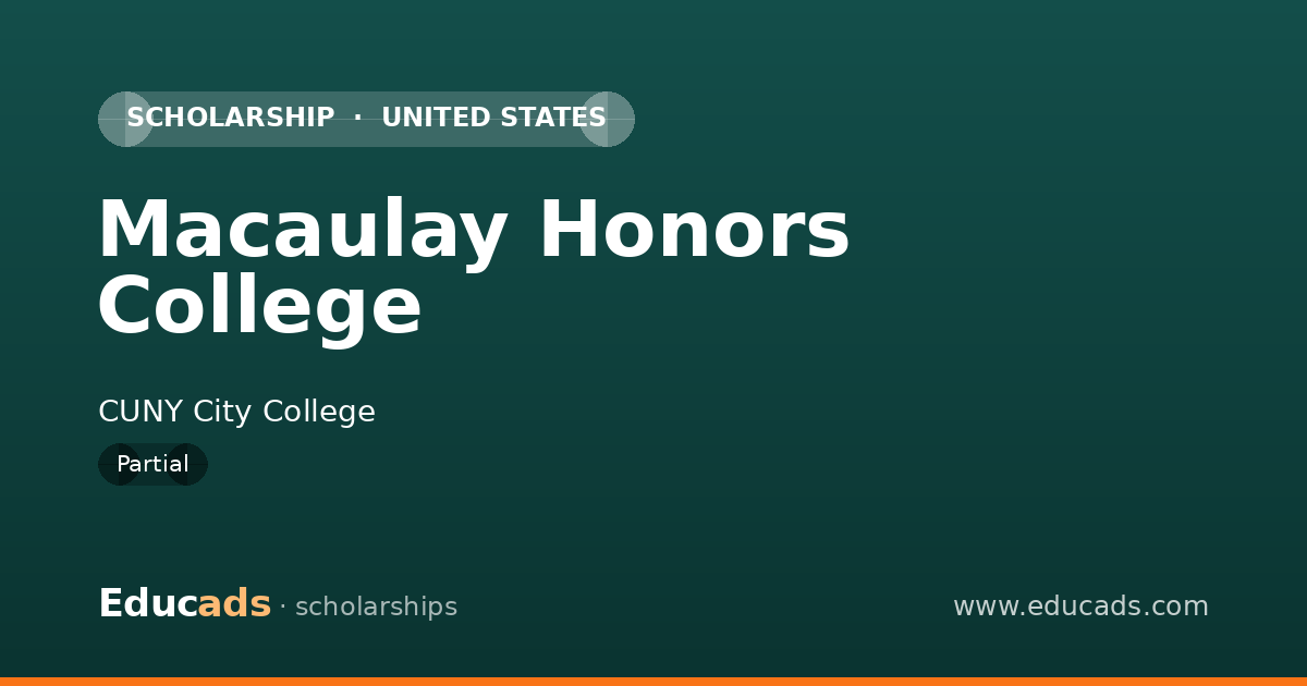 Macaulay Honors College scholarship