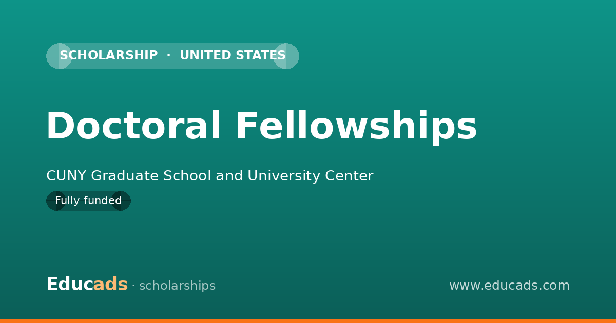 Doctoral Fellowships scholarship
