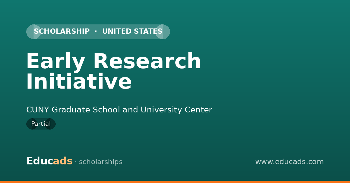 Early Research Initiative scholarship