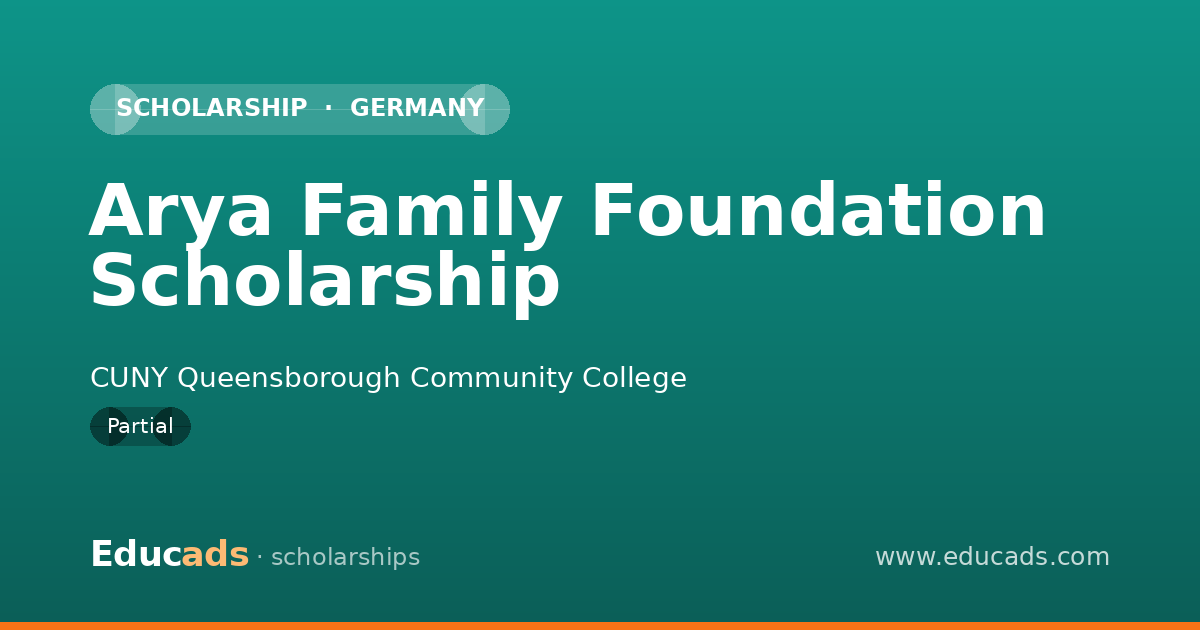 Arya Family Foundation Scholarship scholarship