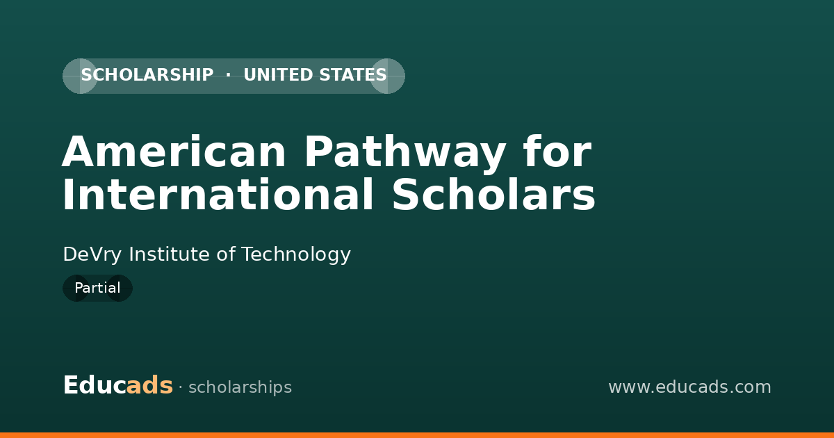 American Pathway for International Scholars scholarship