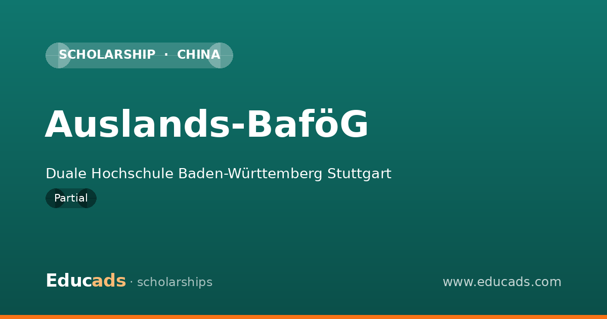 Auslands-BaföG scholarship