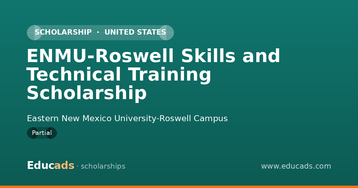 ENMU-Roswell Skills and Technical Training Scholarship scholarship