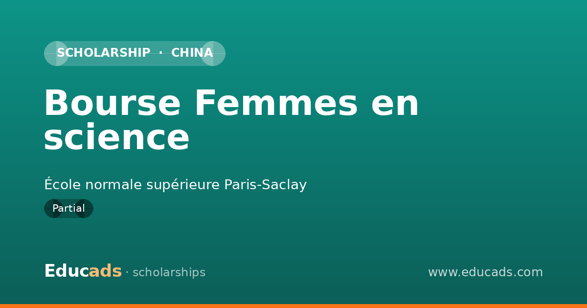 Bourse Femmes en science scholarship