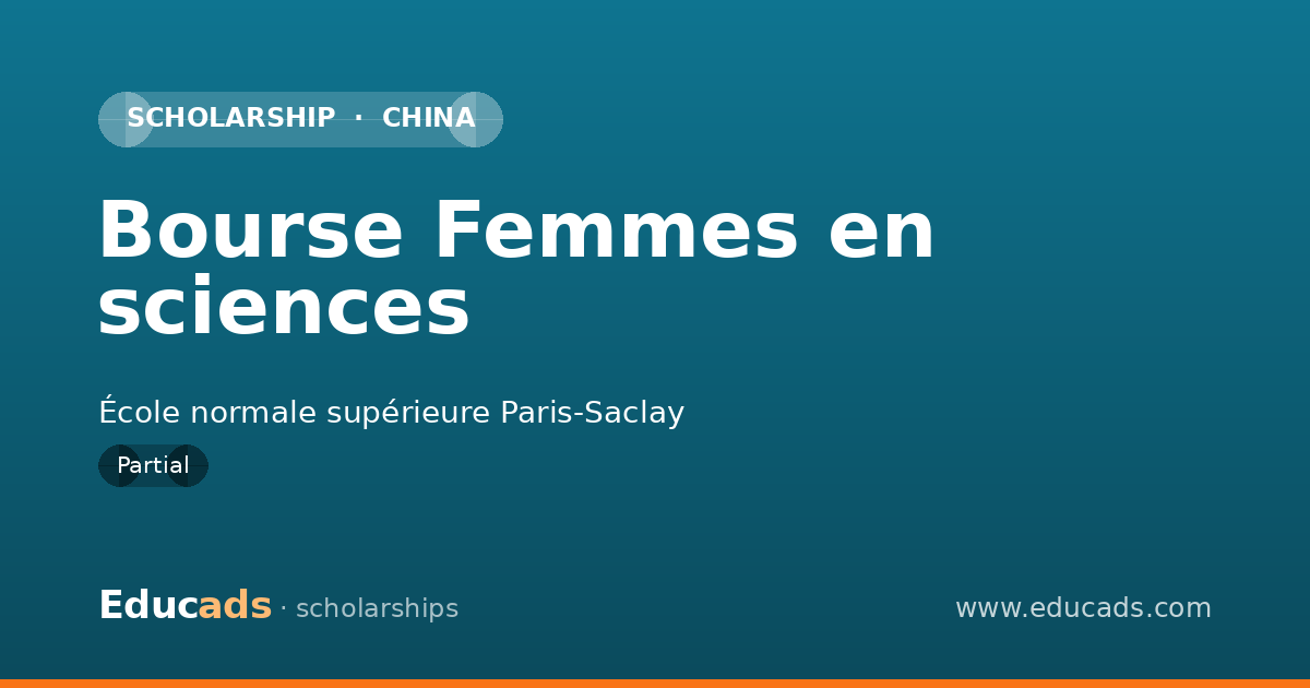 Bourse Femmes en sciences scholarship