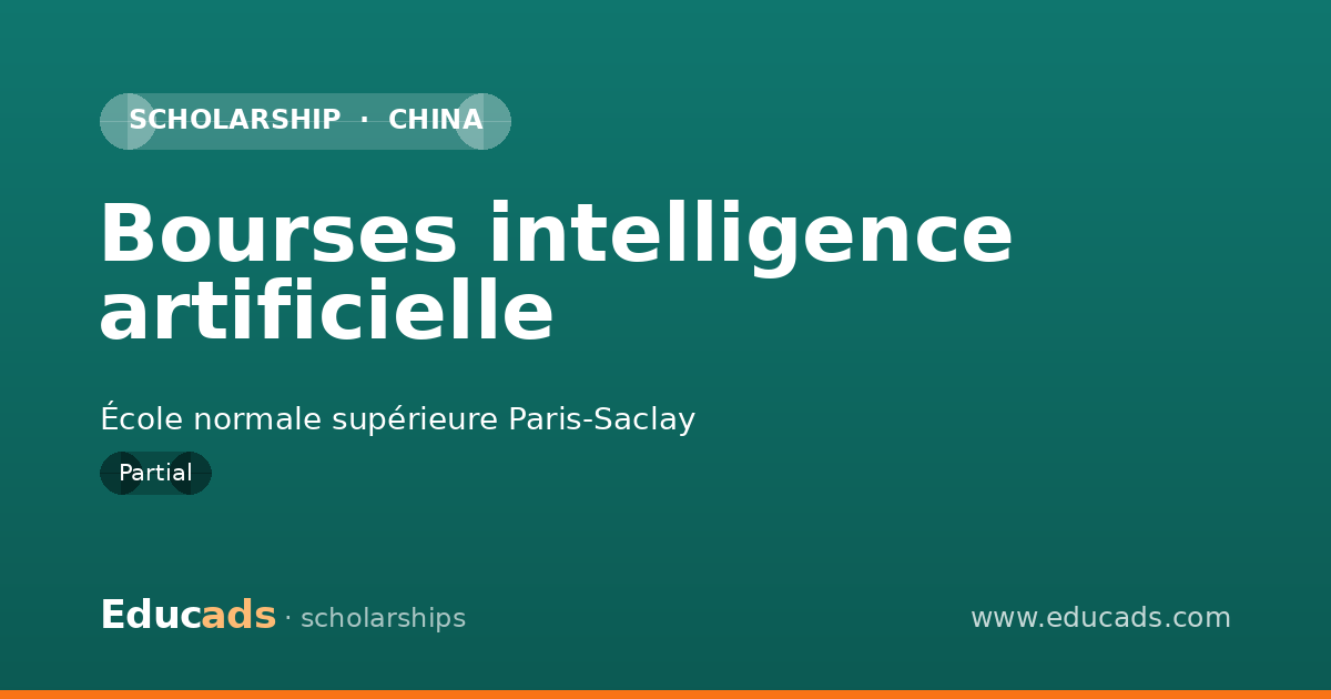 Bourses intelligence artificielle scholarship