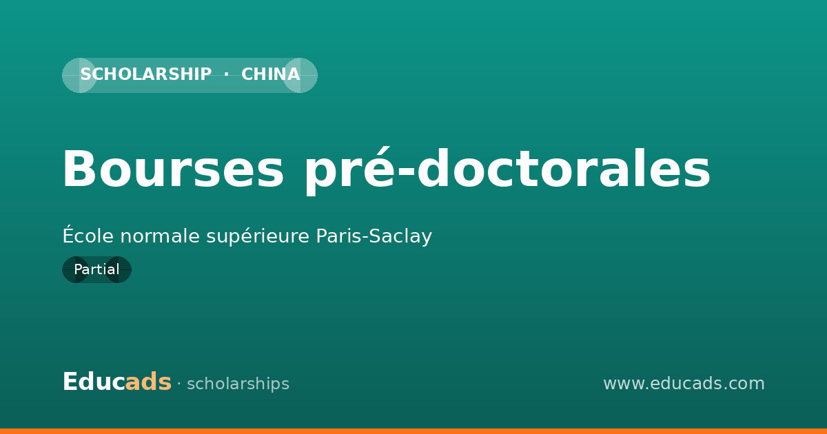 Bourses pré-doctorales scholarship