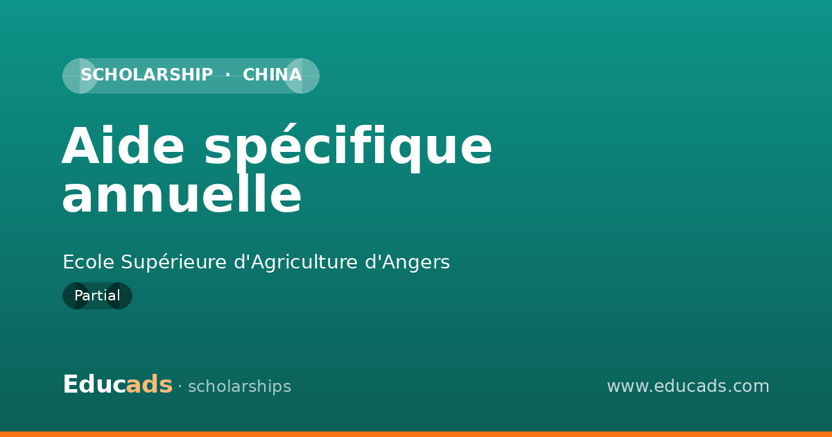 Aide spécifique annuelle scholarship